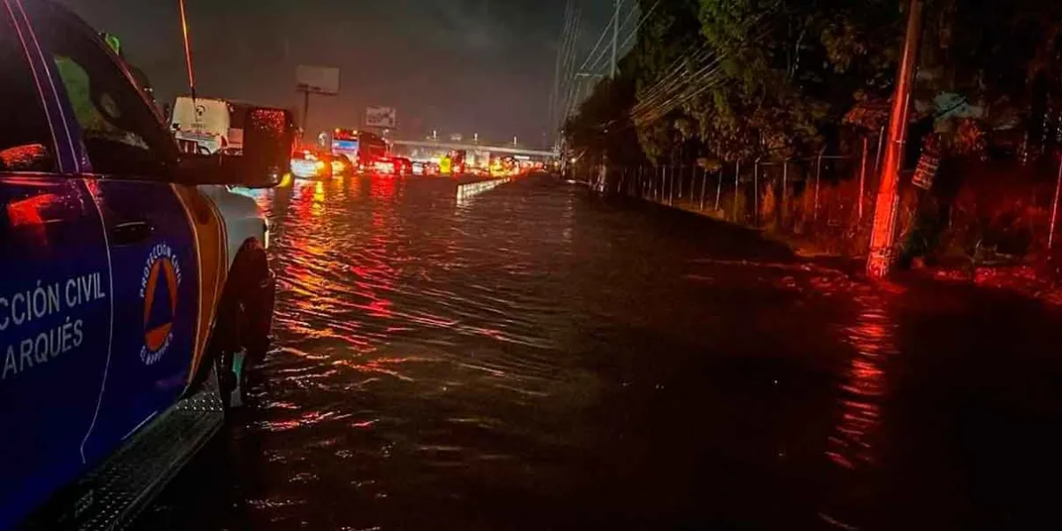 Lluvias históricas en Querétaro dejan dos mujeres fallecidas 