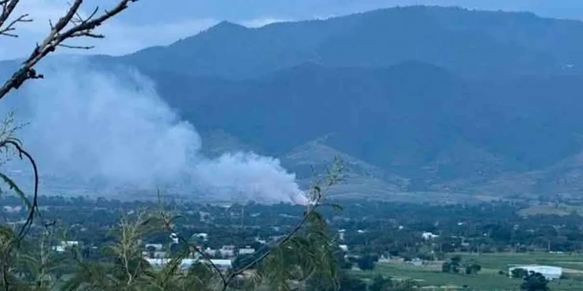 VIDEO. Supuesto meteorito en Oaxaca, resultó ser un incendio en basurero