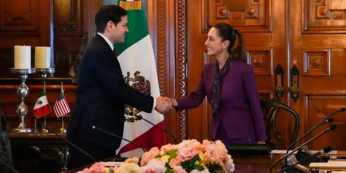 Claudia Sheinbaum y Marco Rubio acuerdan plan de cooperación en seguridad fronteriza en Palacio Nacional