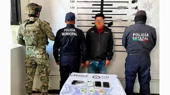 Aseguran a presunto ladrón en Moyotzingo tras robo de 100 mil pesos en compra falsa de vehículo