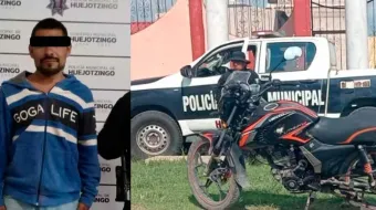 Policía de Huejotzingo asegura motocicletas robadas y frustra delitos