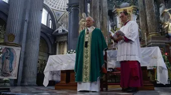 Catedral de Puebla celebra misa por la creación y dedica oración a adultos mayores