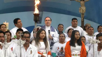 Migrantes y fe: la Antorcha Guadalupana llega a Puebla