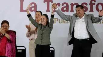En su visita a Puebla, Sheinbaum enumeró beneficios para las mujeres poblanas