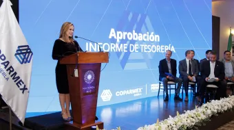 Empresarios de Puebla ratifican a Beatriz Camacho Ruiz al frente de Coparmex