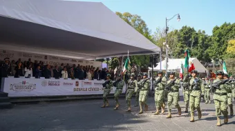 Armenta encabezó conmemoración de la Revolución Mexicana; hubo saldo blanco