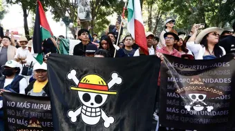 Marcha de la Generación Z en Puebla termina con adulto lesionado