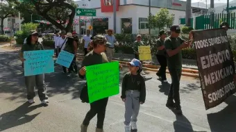 Militares en retiro se suman a protesta nacional en Chiapas