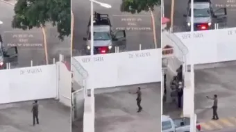 VIDEO revela cómo un marino dispara a joven armado en Puerto Vallarta