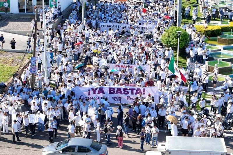 Culiacán se une por la paz: miles de ciudadanos protestan contra la violencia