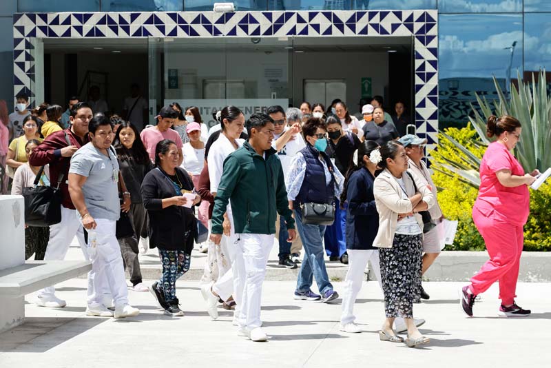 19 mil 841 inmuebles desalojados y 4 mil alertas sísmicas activadas por SIMULACRO en Puebla