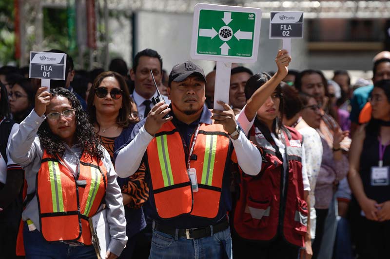 19 mil 841 inmuebles desalojados y 4 mil alertas sísmicas activadas por SIMULACRO en Puebla