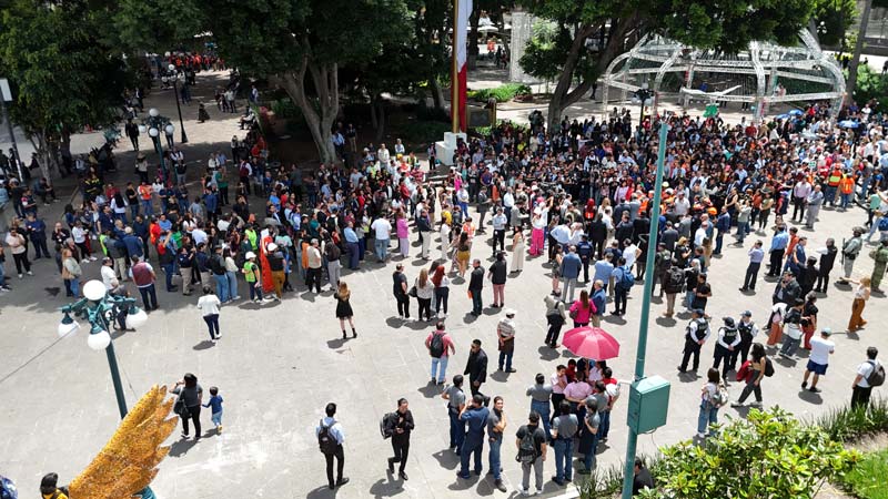 19 mil 841 inmuebles desalojados y 4 mil alertas sísmicas activadas por SIMULACRO en Puebla