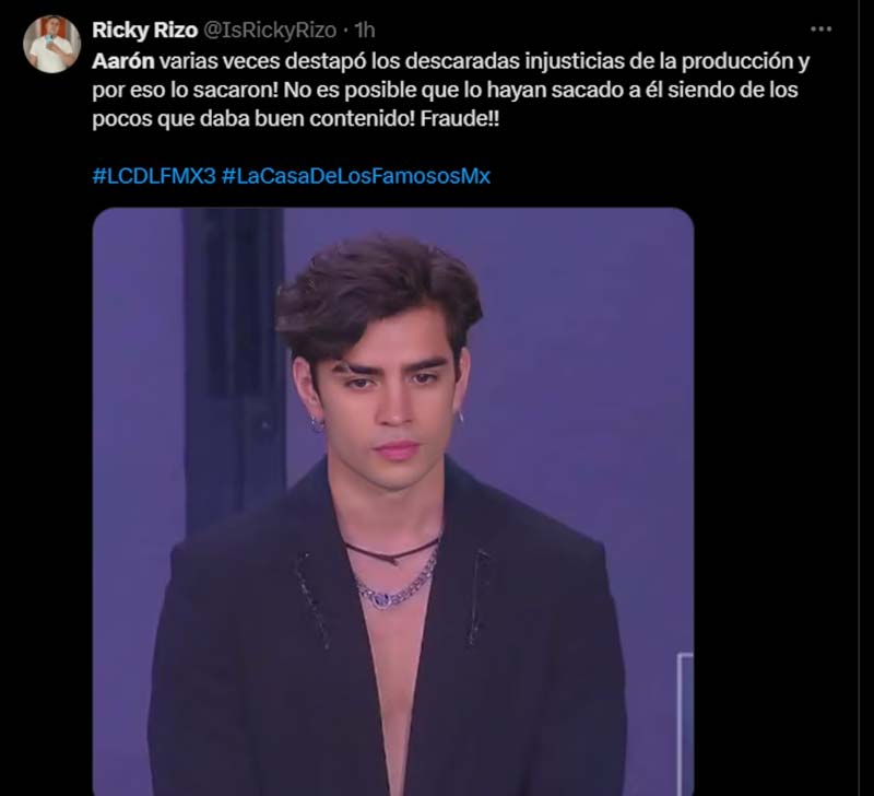 Polémica en La Casa de los Famosos: Aarón Mercury es eliminado y fans acusan fraude