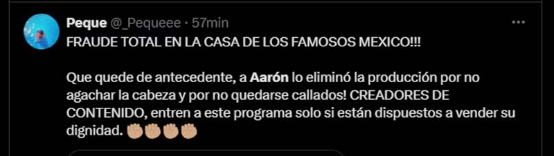 Polémica en La Casa de los Famosos: Aarón Mercury es eliminado y fans acusan fraude
