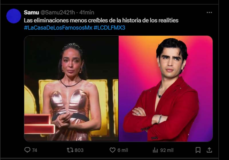 Polémica en La Casa de los Famosos: Aarón Mercury es eliminado y fans acusan fraude