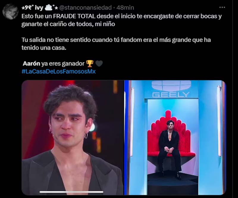 Polémica en La Casa de los Famosos: Aarón Mercury es eliminado y fans acusan fraude