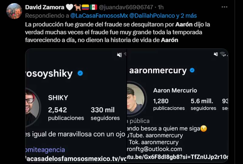 Polémica en La Casa de los Famosos: Aarón Mercury es eliminado y fans acusan fraude