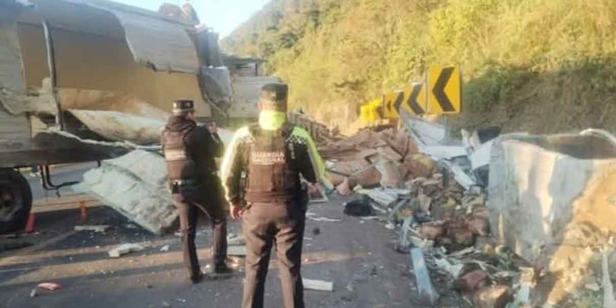 Accidente en la autopista México-Tuxpan bloquea circulación y deja un muerto