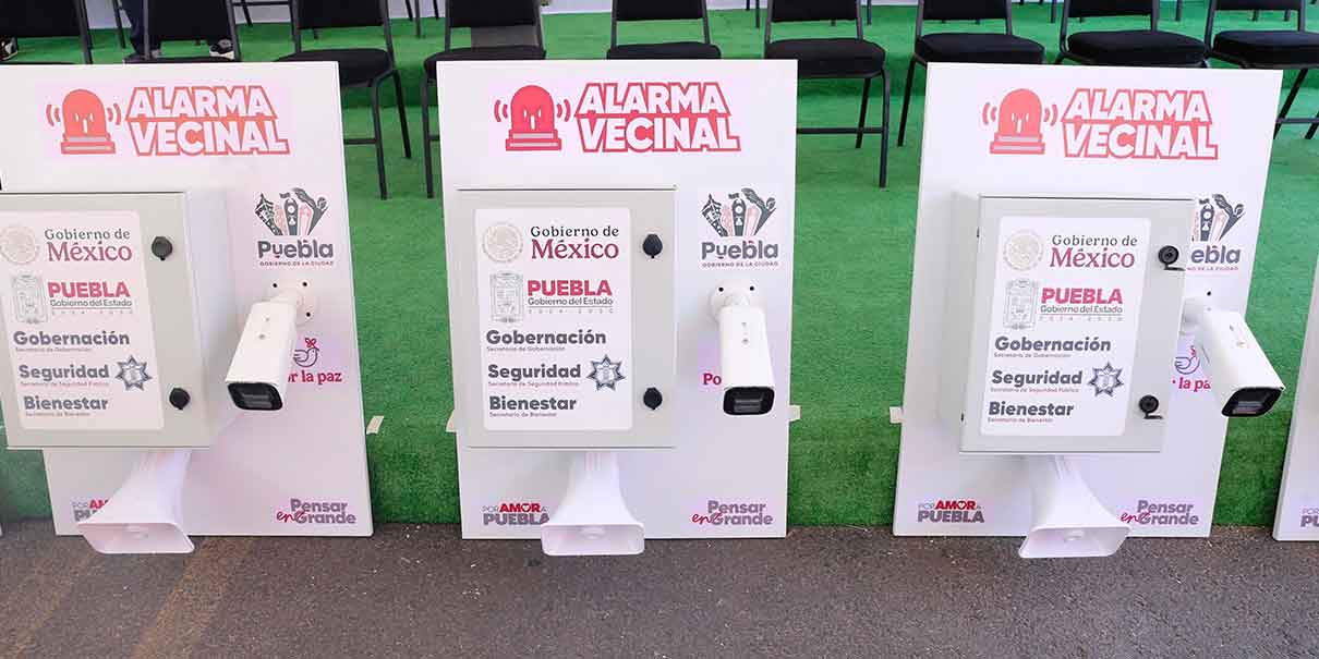 Entregan alarmas vecinales