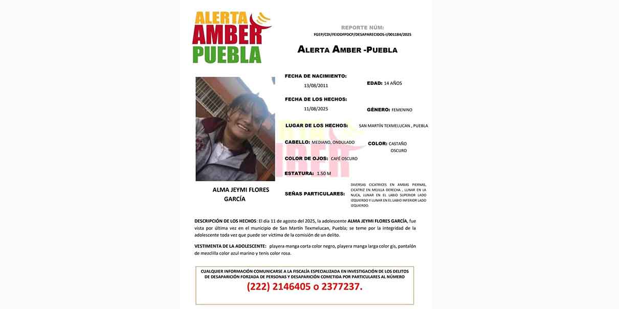Desaparecida Alma Jeymi Flores