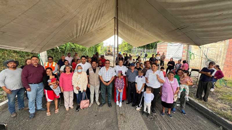 Inició rehabilitación de calle en la nueva colonia Rancho Gamboa de Atlixco