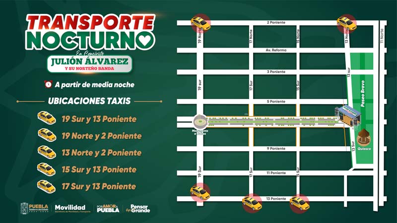 Accesos cerrados al Zócalo y Paseo Bravo; habrá transporte público nocturno por fiestas patrias