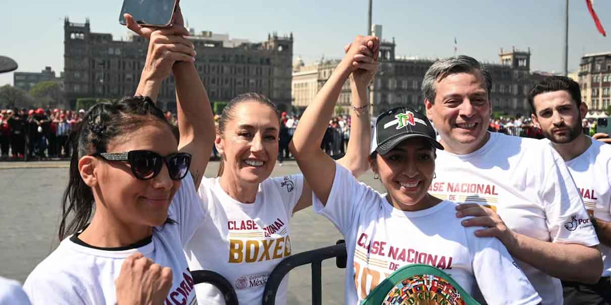 Clase Nacional de Boxeo: México lucha por la paz y el deporte en el Zócalo