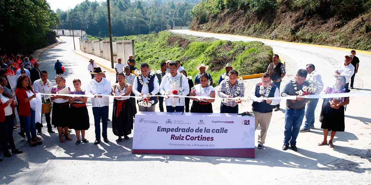 Con obra carretera, gobierno de Puebla favorece desarrollo en Chiconcuautla