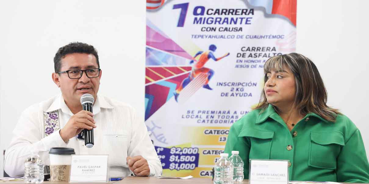 El 6 de abril la Primera Carrera Migrante, será en Tepeyahualco