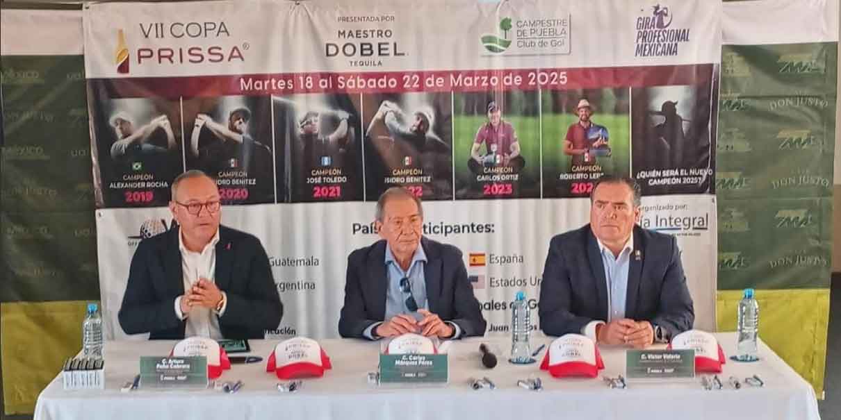 En Puebla, la Copa Prissa de Golf; participan 120 jugadores de 9 países