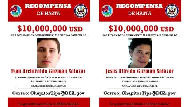 Estos son los líderes del narco por los que EU paga hasta 15 millones de dólares