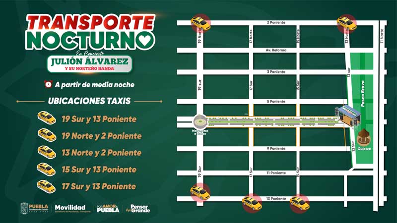 Fiestas patrias 2025 en Puebla: cierres viales y recomendaciones de tránsito