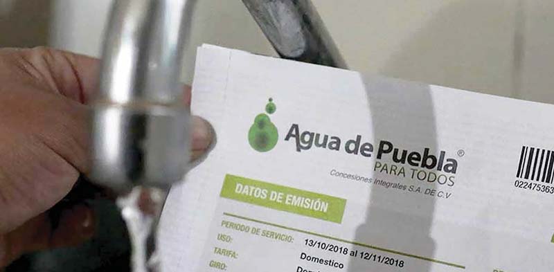Hasta ahora si alza a tarifas en el pago de agua en Puebla