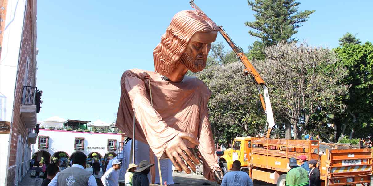 Imponente imagen de Jesucristo en Atlixco atrae a turistas para Semana Santa