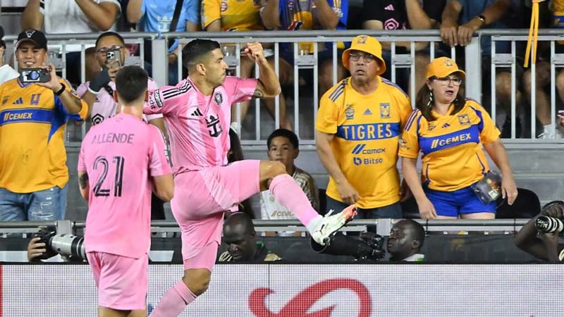Inter Miami elimina a Tigres y se mete a semifinales con doblete de Suárez