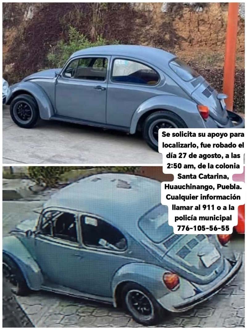 Ladrones burlan vigilancia para robar autos en Huauchinango