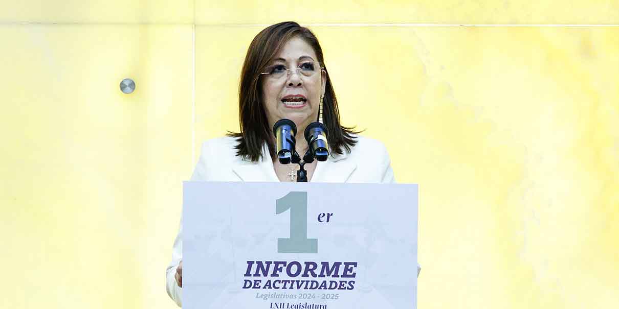 Laura Artemisa García rinde informe