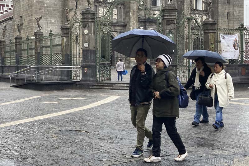 Lluvias y frente frío afectarán a Puebla y 27 estados de México este fin de semana