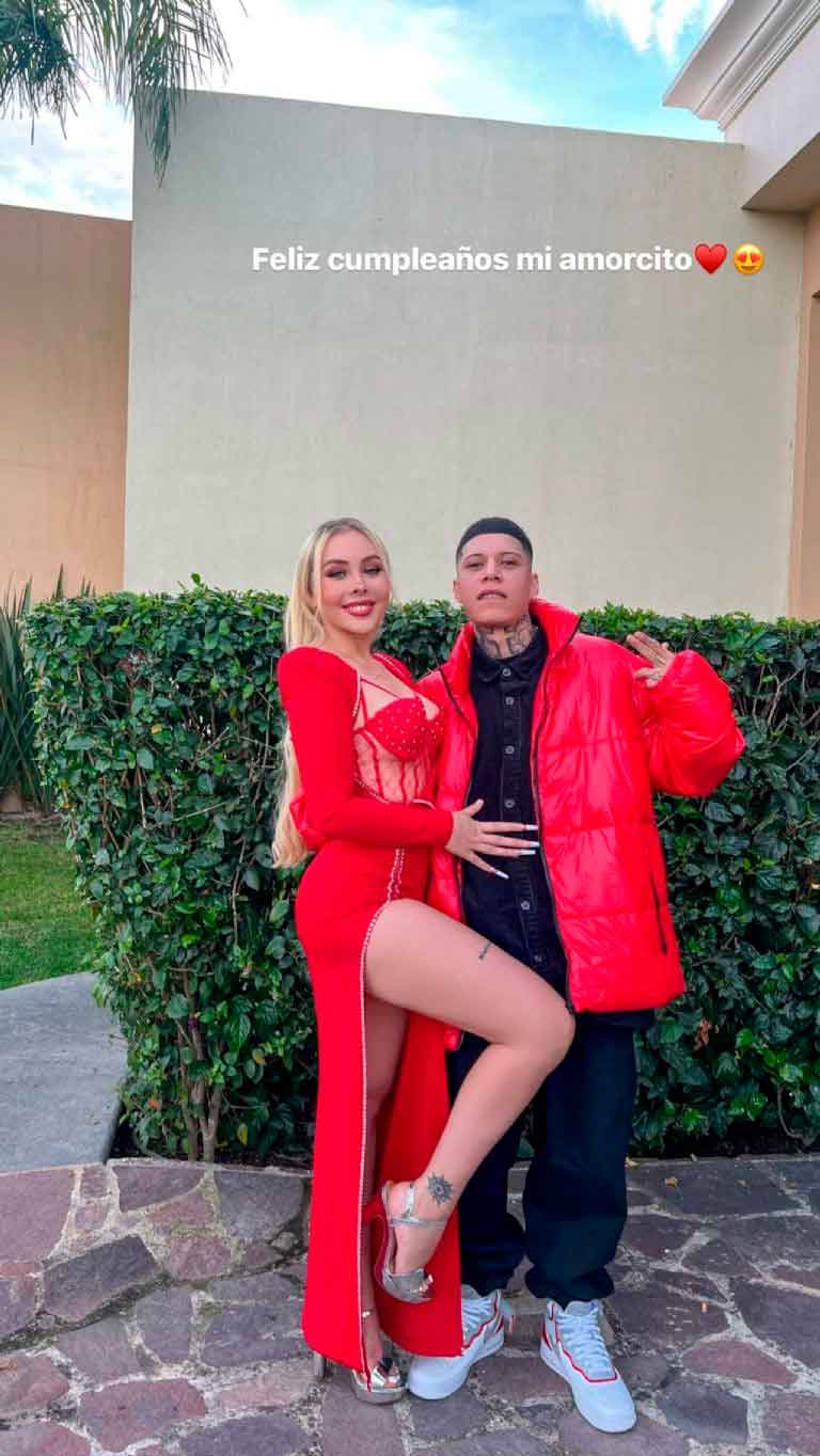 Maya Nezor se roba las miradas en fiesta de Santa Fe Klan