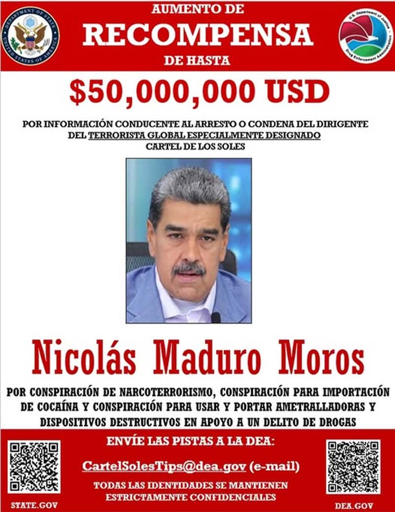 Maduro acusa a EU de buscar un cambio de régimen en Venezuela con despliegue militar en el Caribe