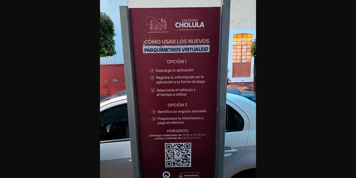 Parquímetros en San Andrés Cholula