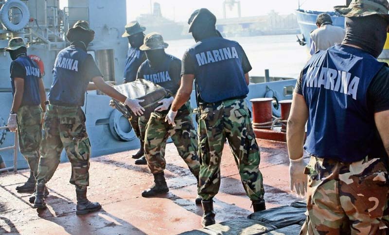 Propuesta de Ley Orgánica quita castigos a marinos por narcotráfico y traición