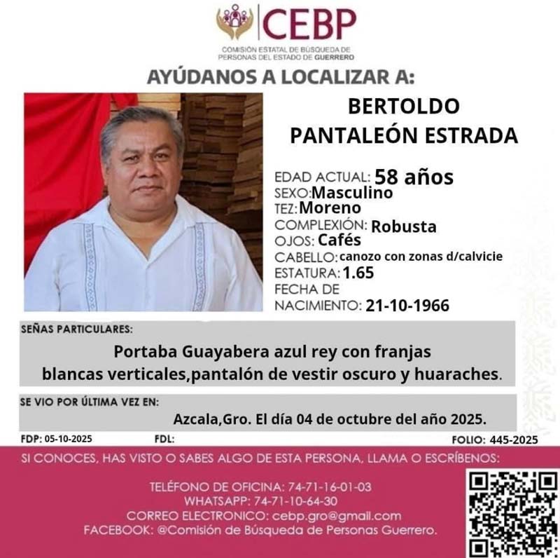 Sacerdote desaparecido en Guerrero es hallado muerto con impactos de bala
