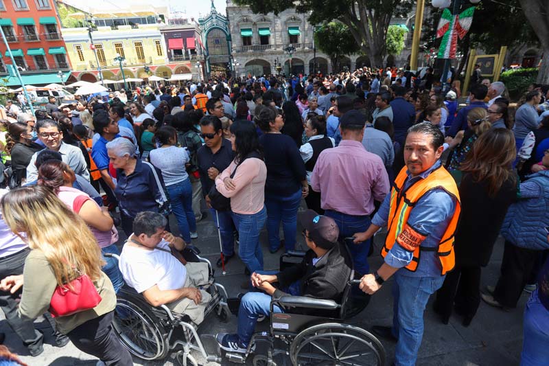 Simulacro Nacional en Puebla: sector empresarial se suma al ejercicio de sismo 8.1
