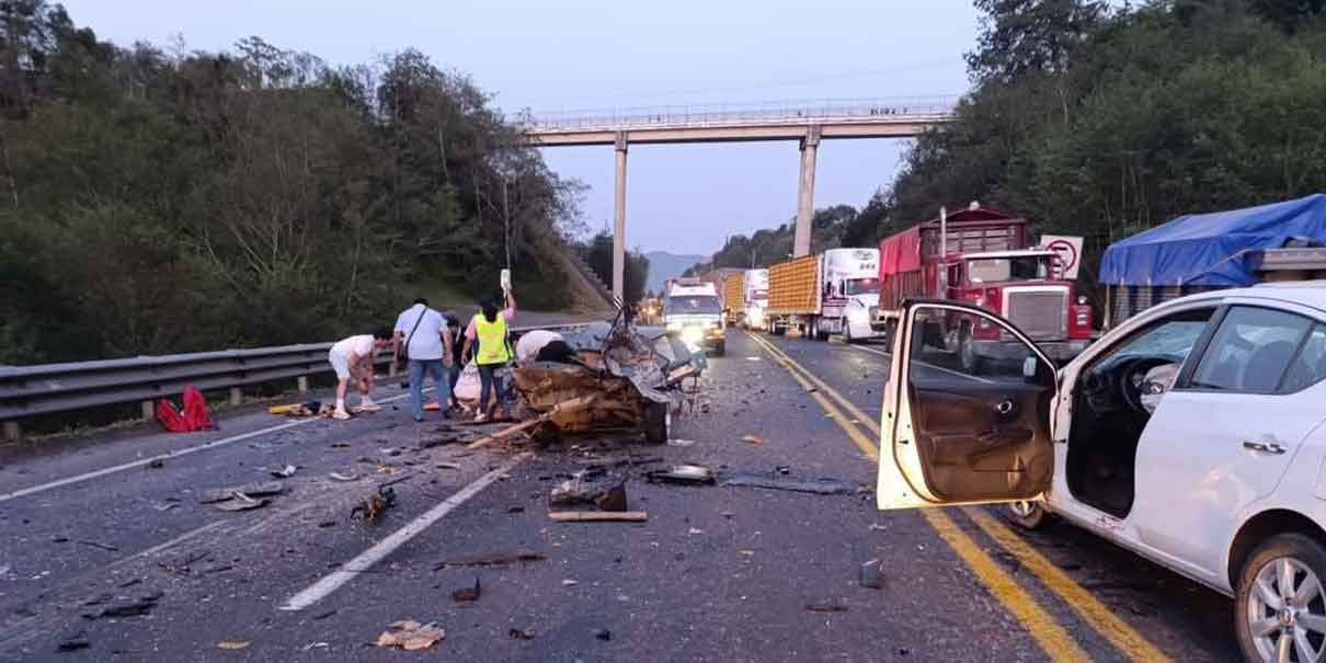 Trágico accidente en la autopista México-Tuxpan deja un muerto y dos heridos