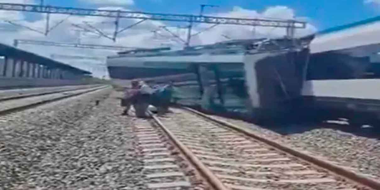 Tren Maya descarrilado