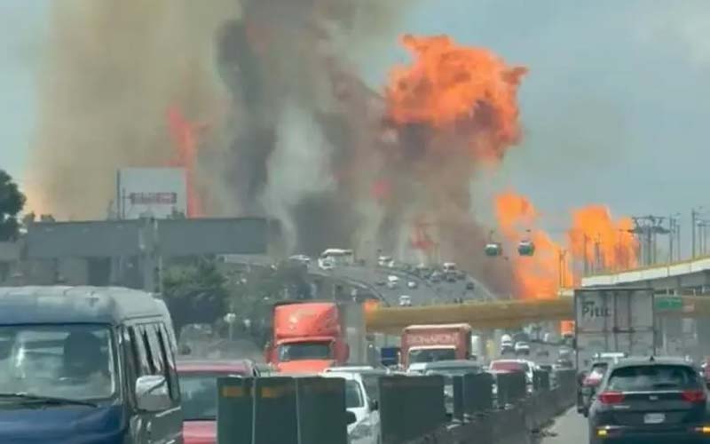 VIDEOS INÉDITOS revelan la explosión de pipa en Puente de la Concordia, CDMX