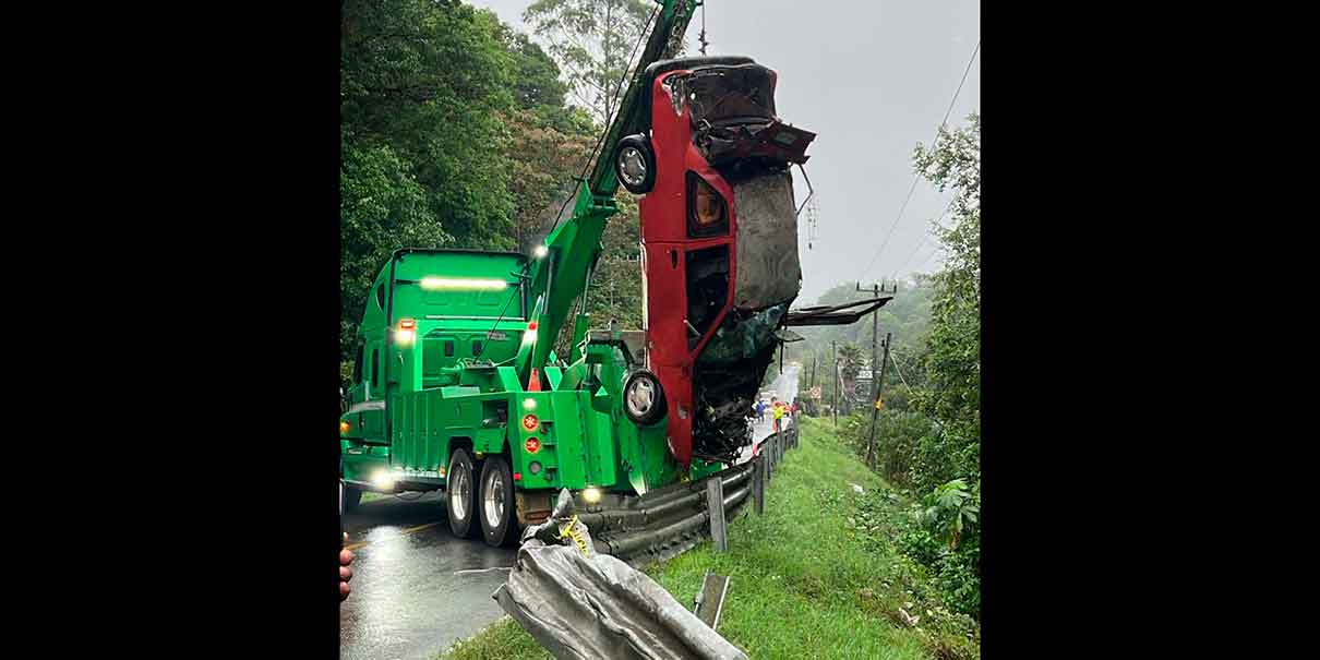 Accidente vial en Xicotepec