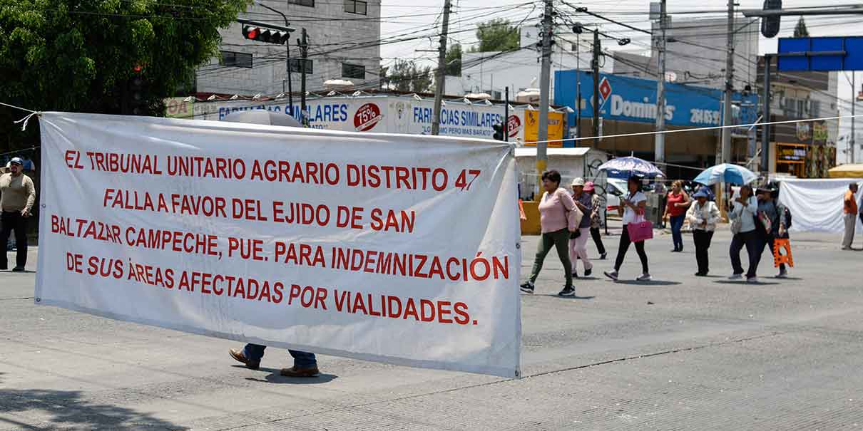 Protesta ejidatarios